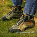 Camouflage high-top outdoor hiking shoes